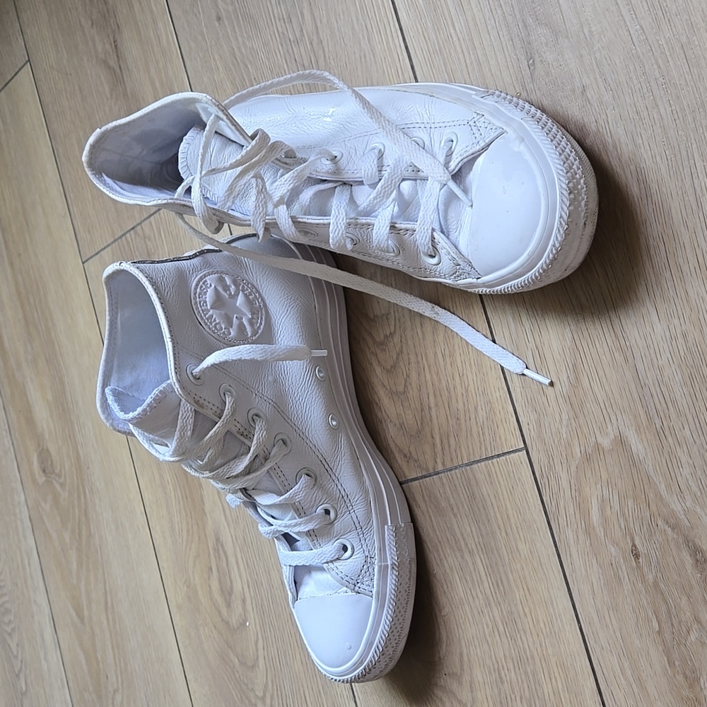Converse White High-Top Sneakers